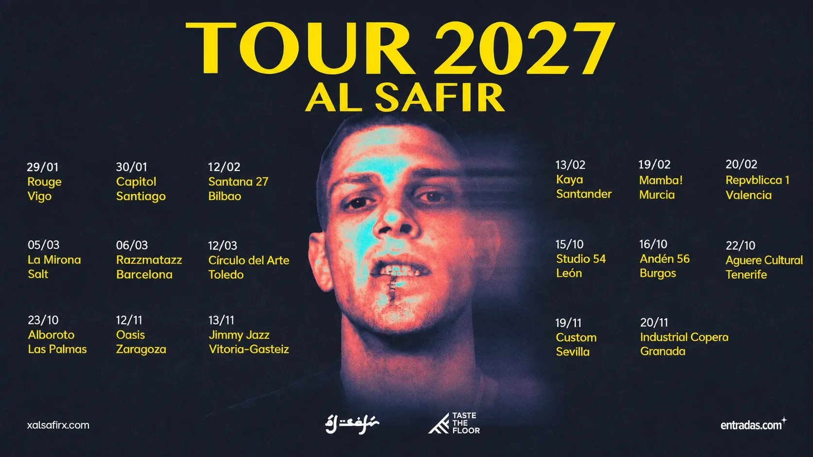 Al Safir anuncia su gira nacional de 2027 y sorprende: no habrá concierto en Madrid