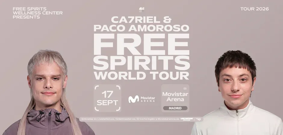 CA7RIEL & Paco Amoroso vuelven a Madrid con su FREE SPIRITS WORLD TOUR