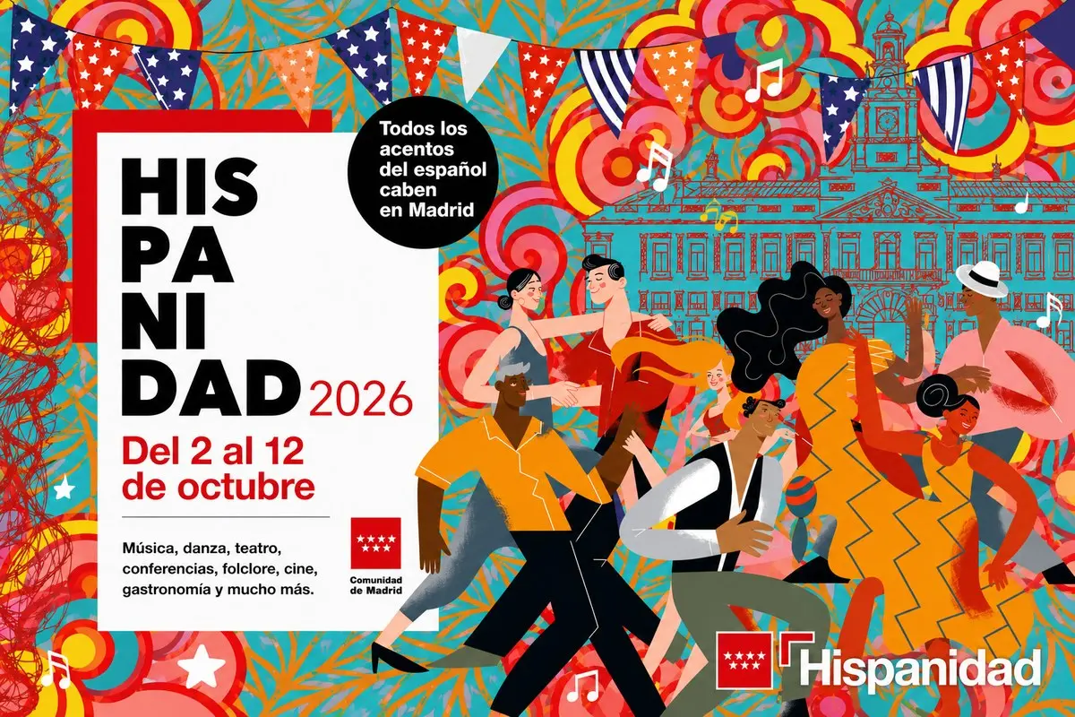 Hispanidad 2026 se celebrará del 2 al 12 de octubre con Sebastián Yatra, Marta Sánchez y más de 150 actividades en Madrid.