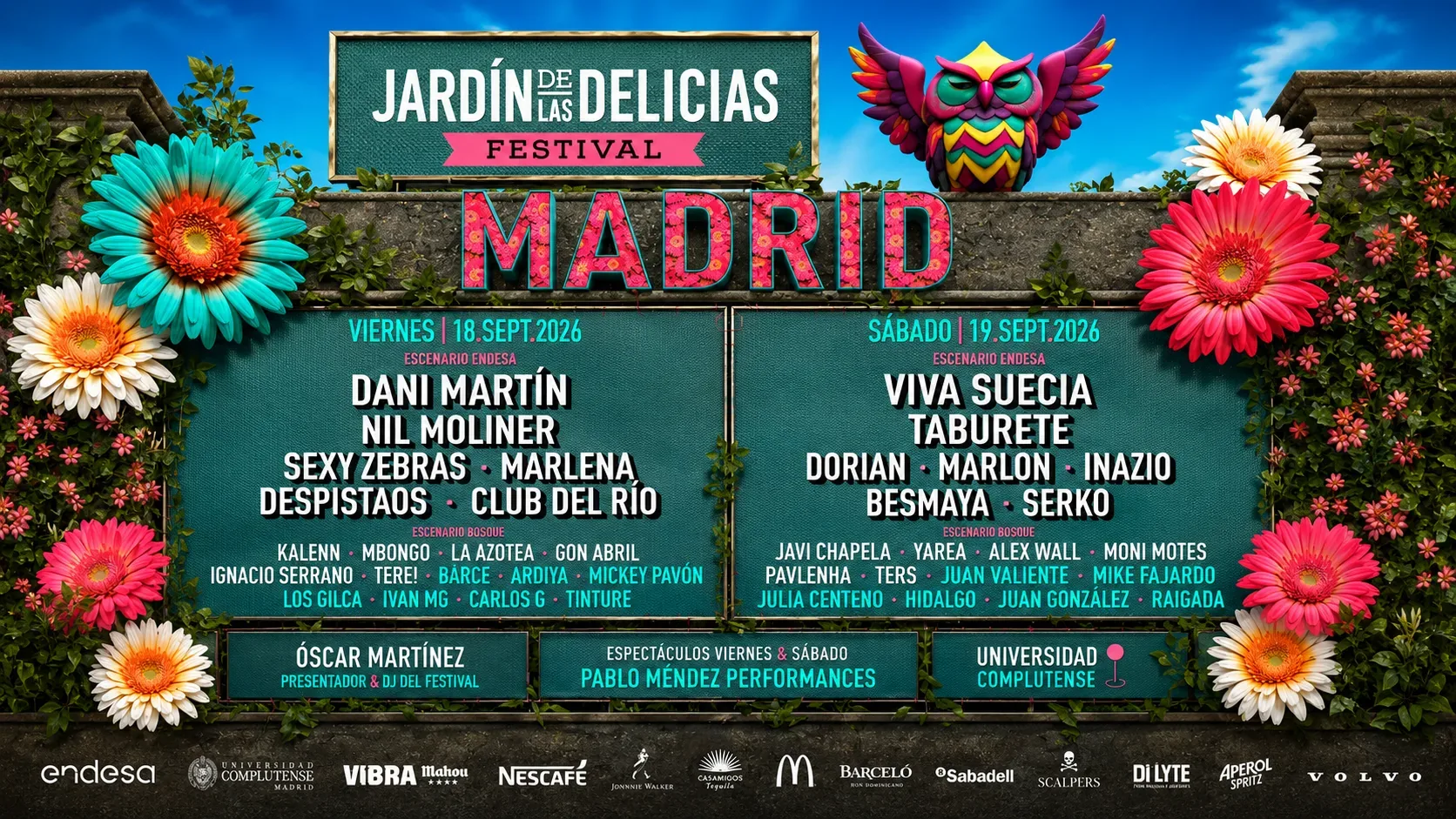 Jardín de las Delicias 2026: cartel, fechas y todo lo que debes saber del festival de Madrid