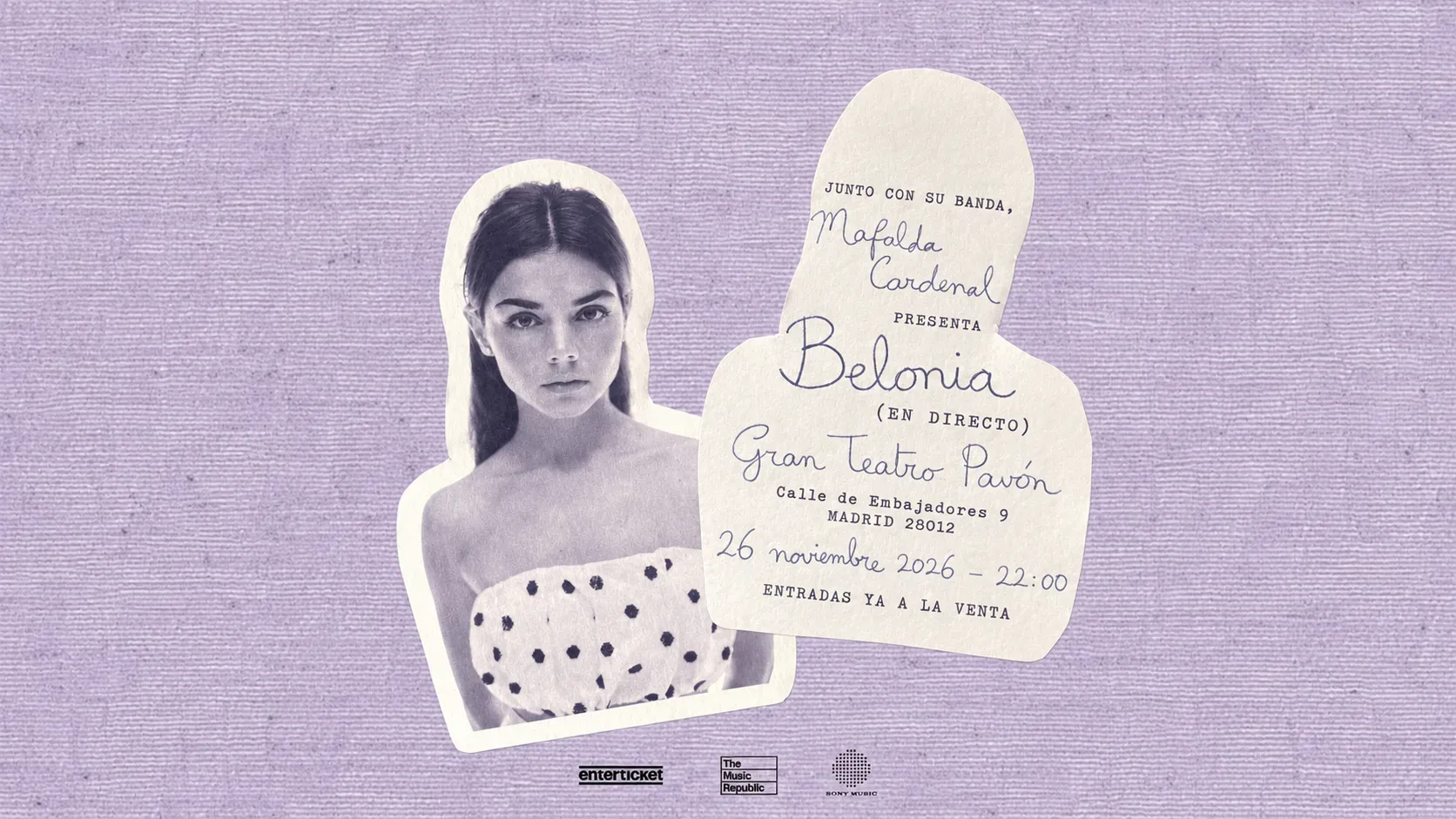 Mafalda Cardenal presenta ‘Belonia’ en directo en Madrid el 26 de noviembre