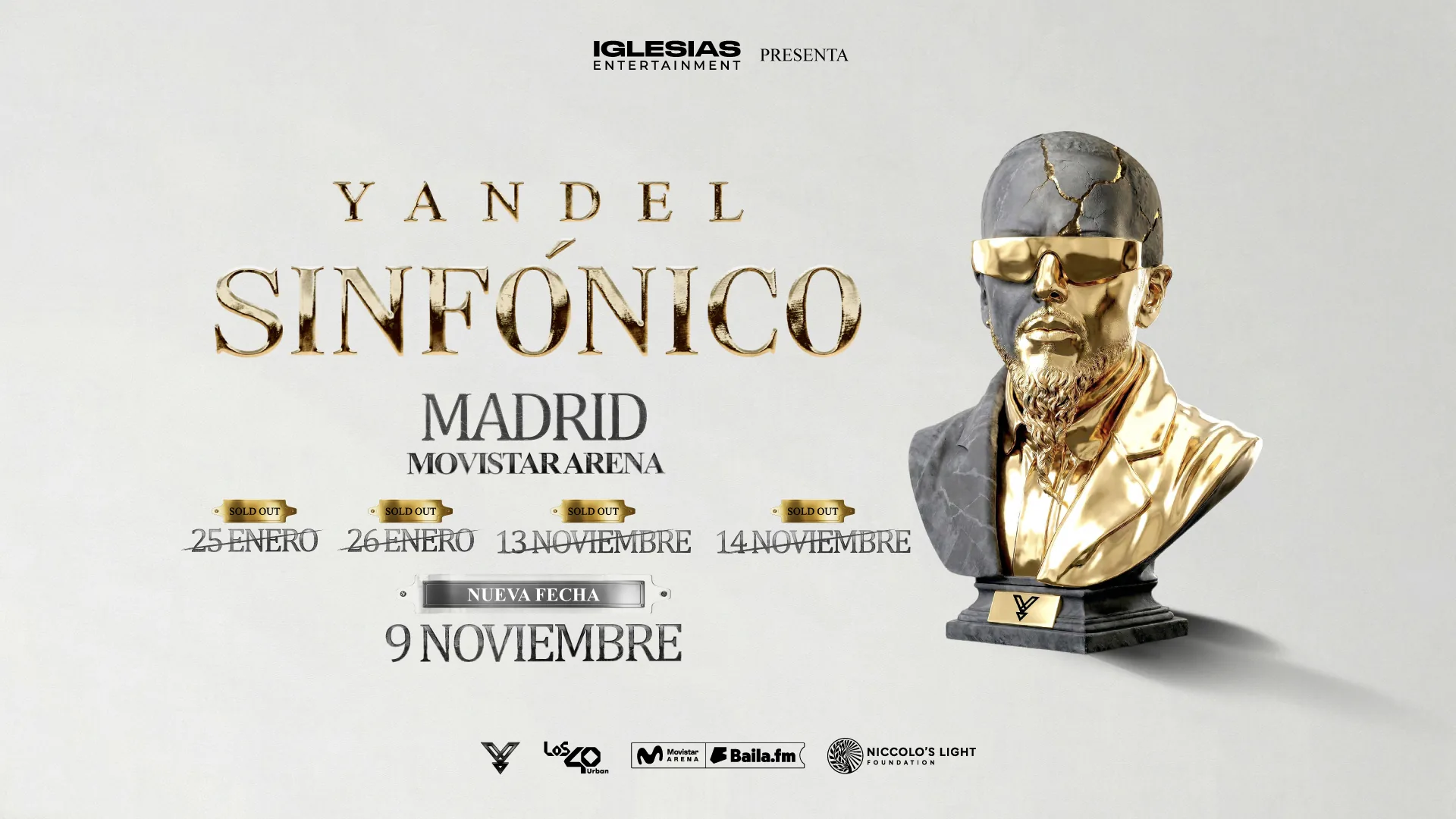 Yandel hace historia en Madrid con un quinto concierto de ‘Sinfónico’: fecha, entradas y todo lo que se sabe